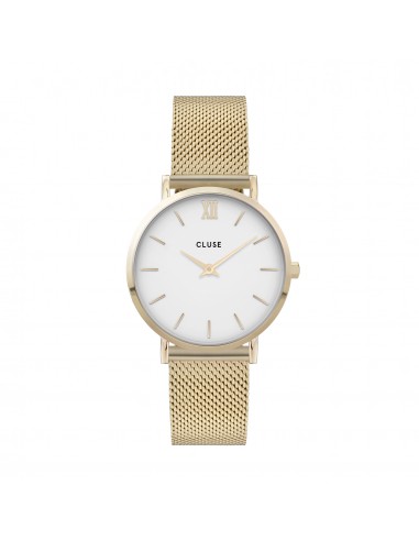 Montre CLUSE MINUIT MESH, GOLD, WHITE/GOLD CW0101203007