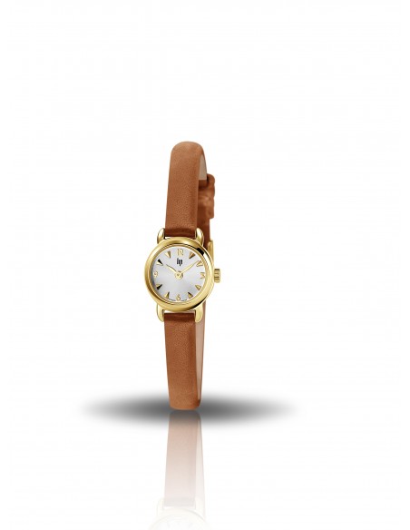 Montre LIP Henriette 671196 Dorée bracelet cuir