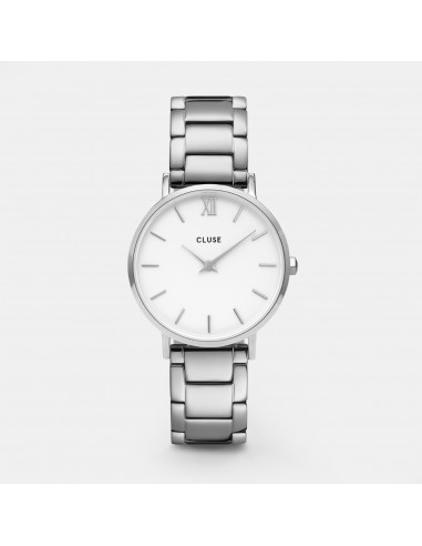 Montre Minuit CW0101203026 3-link, White/Silver