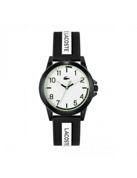 MONTRE LACOSTE TEEN/RIDER 2020141 SILICONE NOIR ET BLANC