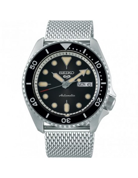 Montre Seiko 5 SRPD73K1 Automatique Acier Maille Milanaise