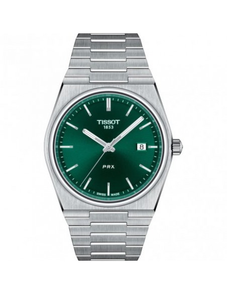 Montre TISSOT PRX T1374101109100 Acier Cadran Vert