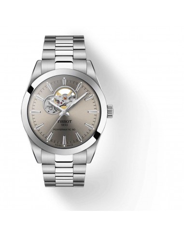 Montre Tissot Gentleman Powermatic 80 OPEN HEART Cadran Gris