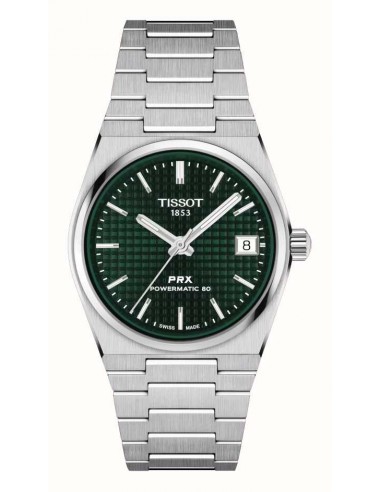 TISSOT PRX DAME POWERMATIC 80 T1372071109100 Acier Cadran Vert