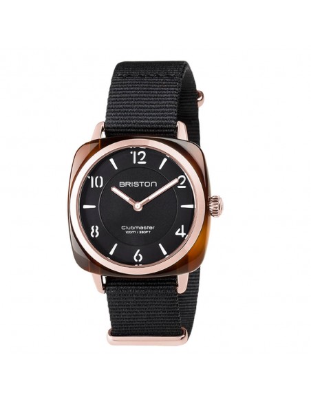 Montre BRISTON CLUBMASTER CHIC ACETATE GOLD-NOIR 17536.PRA.T.1.NB