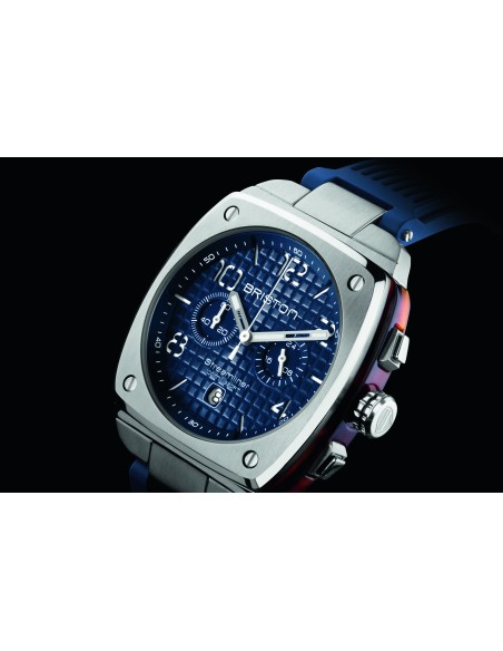 Montre BRISTON STREAMLINER URBAN ACIER ET ACETATE BLEU 22142.S.T.15.RNB