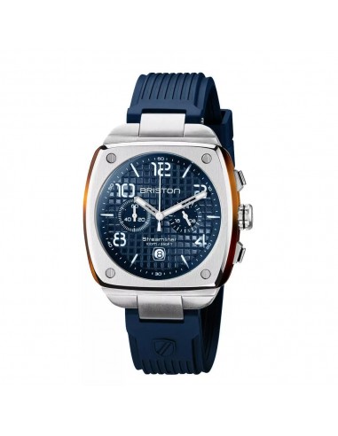 Montre BRISTON STREAMLINER URBAN ACIER ET ACETATE BLEU 22142.S.T.15.RNB