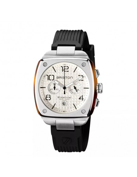 Montre BRISTON STREAMLINER URBAN ACIER ET ACETATE BLANC 22142.S.T.2.RB