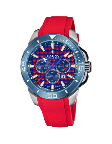 Montre FESTINA CHRONO BIKE F20642/2 ROUGE BRACELET CAOUTCHOUC HOMME