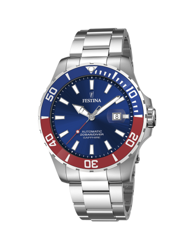 Montre FESTINA AUTOMATIQUE  F20531/5  ACIER BLEU ET ROUGE