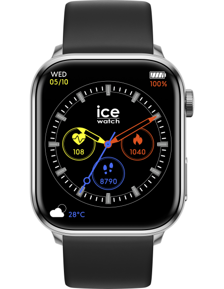 Montre Connectée 022536 Ice Watch Smart 2.0 Acier et Noir