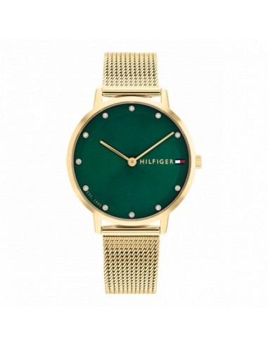 Montre TOMMY HIFILGER PIPA 1782668 DORE CADRAN VERT