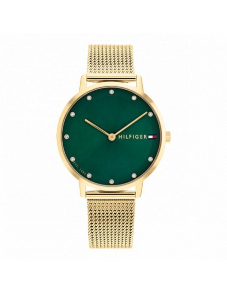 Montre TOMMY HIFILGER PIPA 1782668 DORE CADRAN VERT