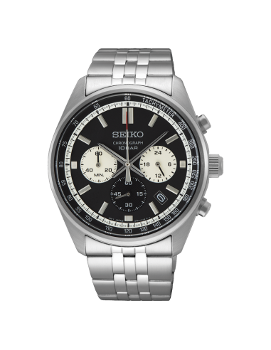 Montre Seiko Chronographe SSB429P1 Quartz Cadran Noir