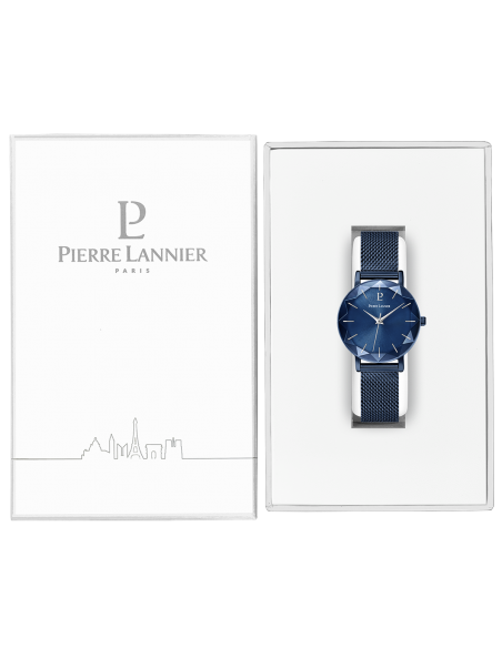 Montre Pierre Lannier MULTIPLES 010P968 Bleu Milanais