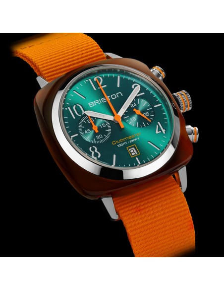 Montre BRISTON CLUBMASTER CLASSIC SUMMER VIBES 24140.SA.T.27.NOG VERT EMERAUDE