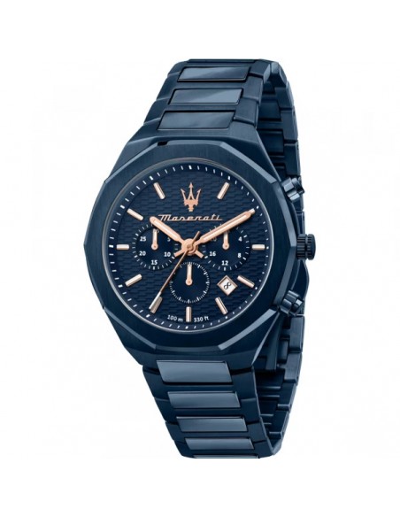 Montres Maserati Stile en métal bleu R8873642008