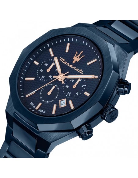 Montres Maserati Stile en métal bleu R8873642008