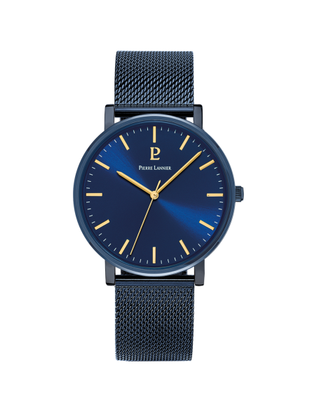 Montre Pierre Lannier ESSENTIAL 218F466  Bleu Maille Milanaise