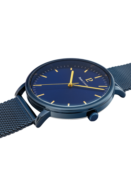 Montre Pierre Lannier ESSENTIAL 218F466  Bleu Maille Milanaise