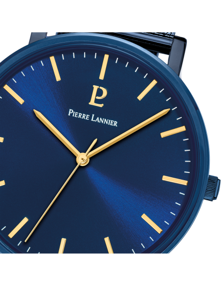 Montre Pierre Lannier ESSENTIAL 218F466  Bleu Maille Milanaise