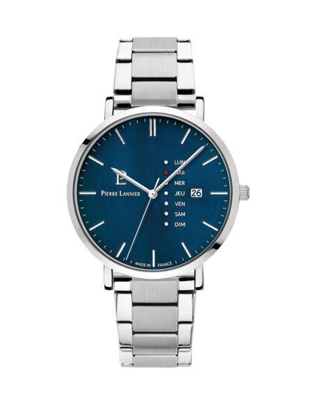 Montre Pierre Lannier DATA 242D161  Bleu Bracelet Acier