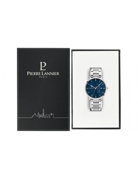 Montre Pierre Lannier DATA 242D161  Bleu Bracelet Acier