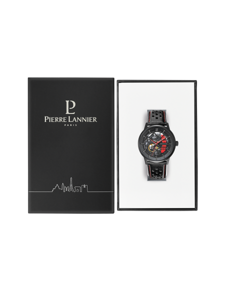 Montre Pierre Lannier PADDOCK 338A433 Noir Cuir