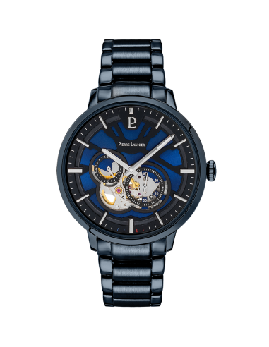 Montre Pierre Lannier TRIO 333D469 Cadran Bleu PVD bleu