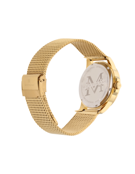 Montre Quartz  MONTIGNAC MOW1003 Acier Doré