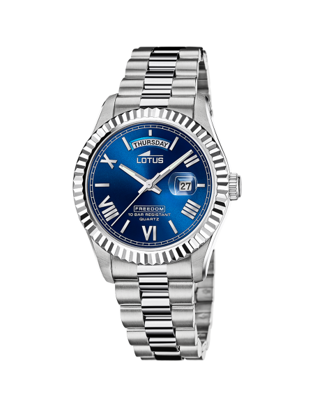 Montre LOTUS FREEDOM 18854/2 ACIER CADRAN BLEU