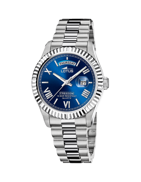 Montre LOTUS FREEDOM 18854/2 ACIER CADRAN BLEU