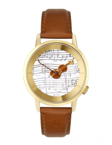 Montre AKTEO Violon 38mm PVD Or AMu14