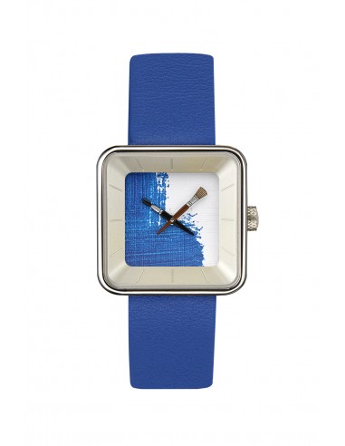 Montre AKTEO Hot Peinture Bleue Square 29 Acier APe38