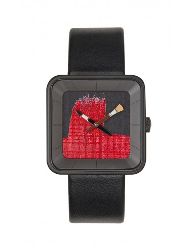 Montre AKTEO Peinture Rouge Square 35...