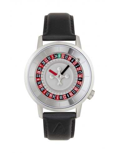 Montre AKTEO Roulette 38mm EPa06 Cuir Noir