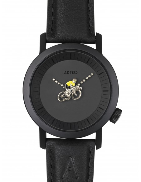 Montre AKTEO Cyclisme 01 42mm PVD Noir SIn21