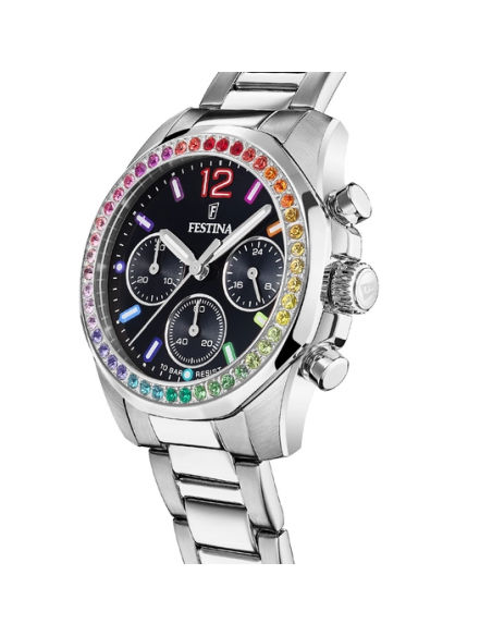 Montre FESTINA BOYFRIEND  F20606/3 NOIR RAINBOW FEMME