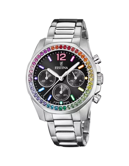 Montre FESTINA BOYFRIEND  F20606/3 NOIR RAINBOW FEMME