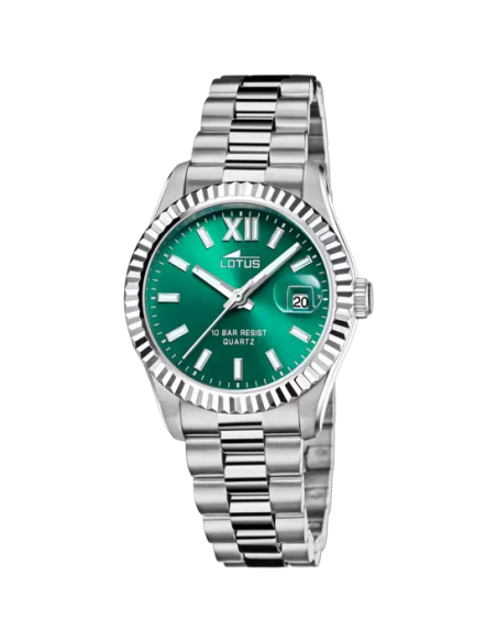 Montre LOTUS FREEDOM 18930/4 ACIER CADRAN VERT