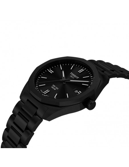 Montre Tissot PRC 100 SOLAR Quartz 39mm  T1514223305100 Noir