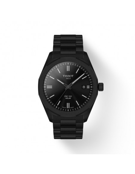 Montre Tissot PRC 100 SOLAR Quartz 39mm  T1514223305100 Noir