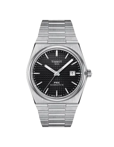 Montre TISSOT PRX POWERMATIC 80 T1374071105100 Acier Cadran Noir