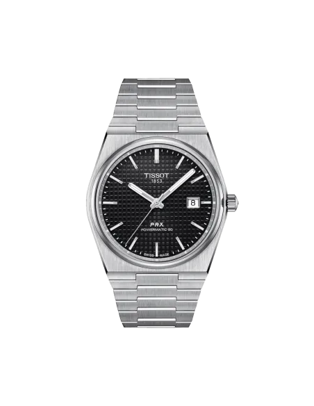 Montre TISSOT PRX POWERMATIC 80 T1374071105100 Acier Cadran Noir