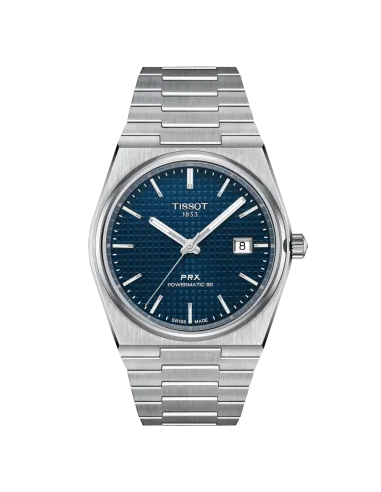 Montre TISSOT PRX POWERMATIC 80 T1374071104100 Acier Cadran Bleu