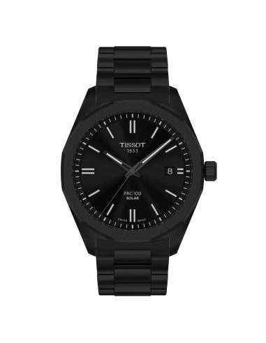Montre Tissot PRC 100 SOLAR Quartz 39mm  T1514223305100 Noir