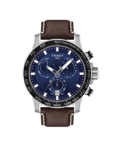 Montre Tissot Supersport chrono Bracelet Cuir T1256171604100