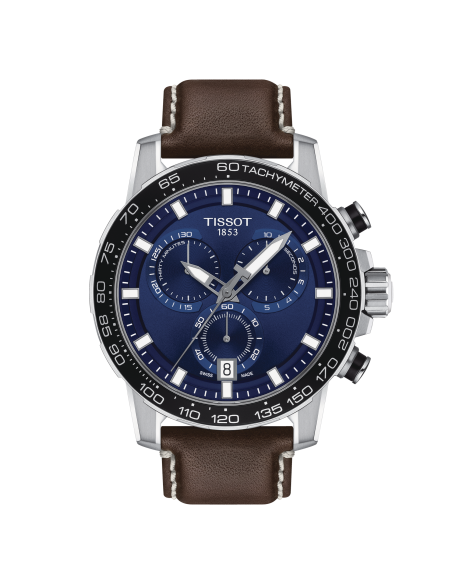 Montre Tissot Supersport chrono Bracelet Cuir T1256171604100